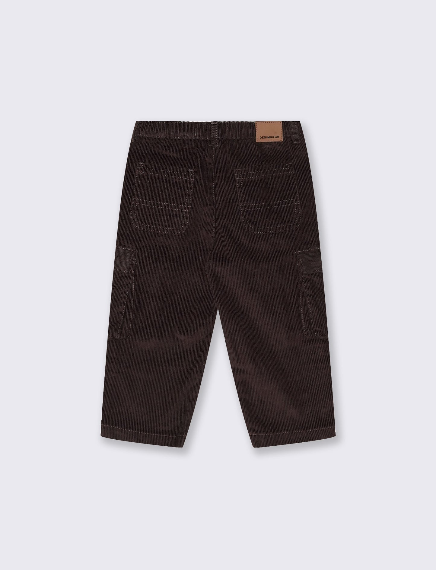 Pantaloni in felpa a fantasia trendy - Marrone cioccolato