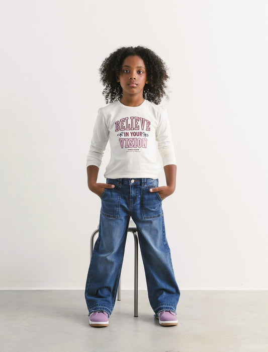 Denim modello culotte. - Denim