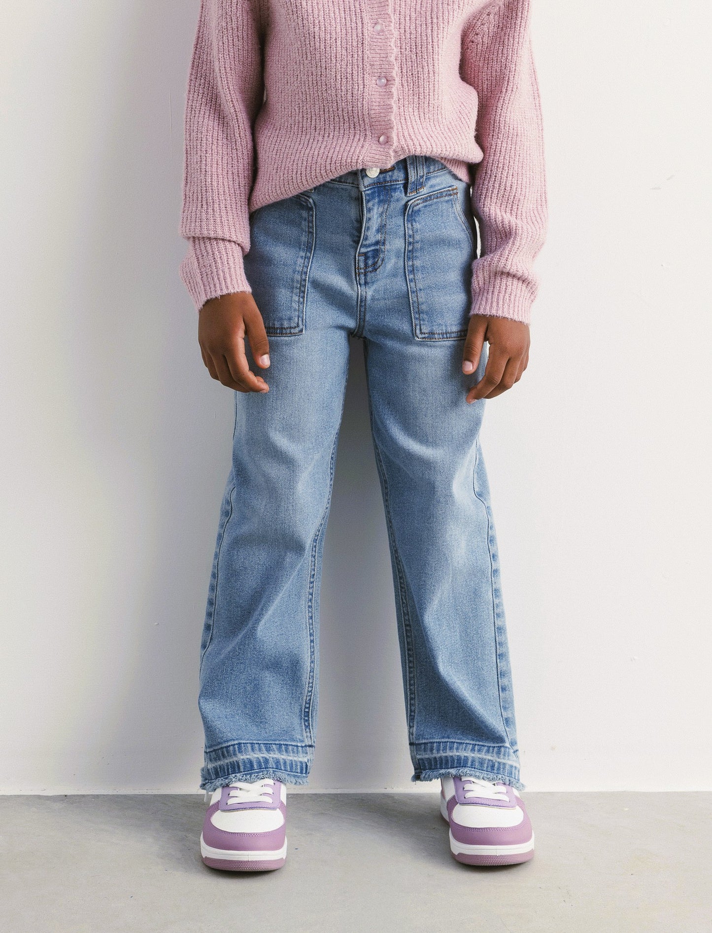 Denim modello culotte. - Denim chiaro