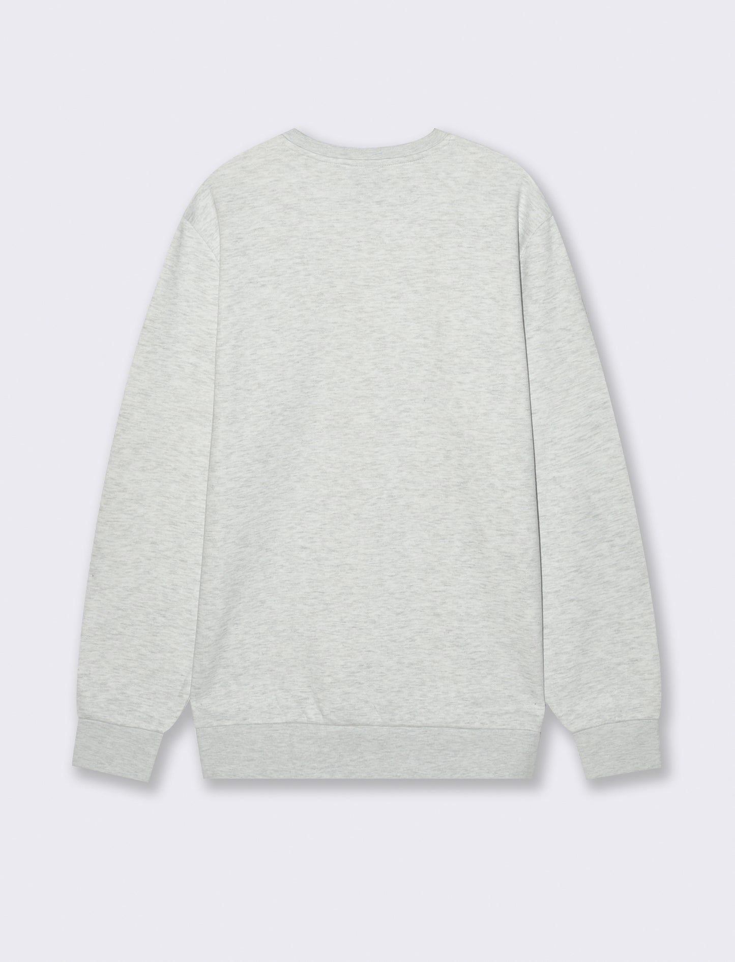 FELPA MISTO COTONE CON STAMPA - Grigio mel.