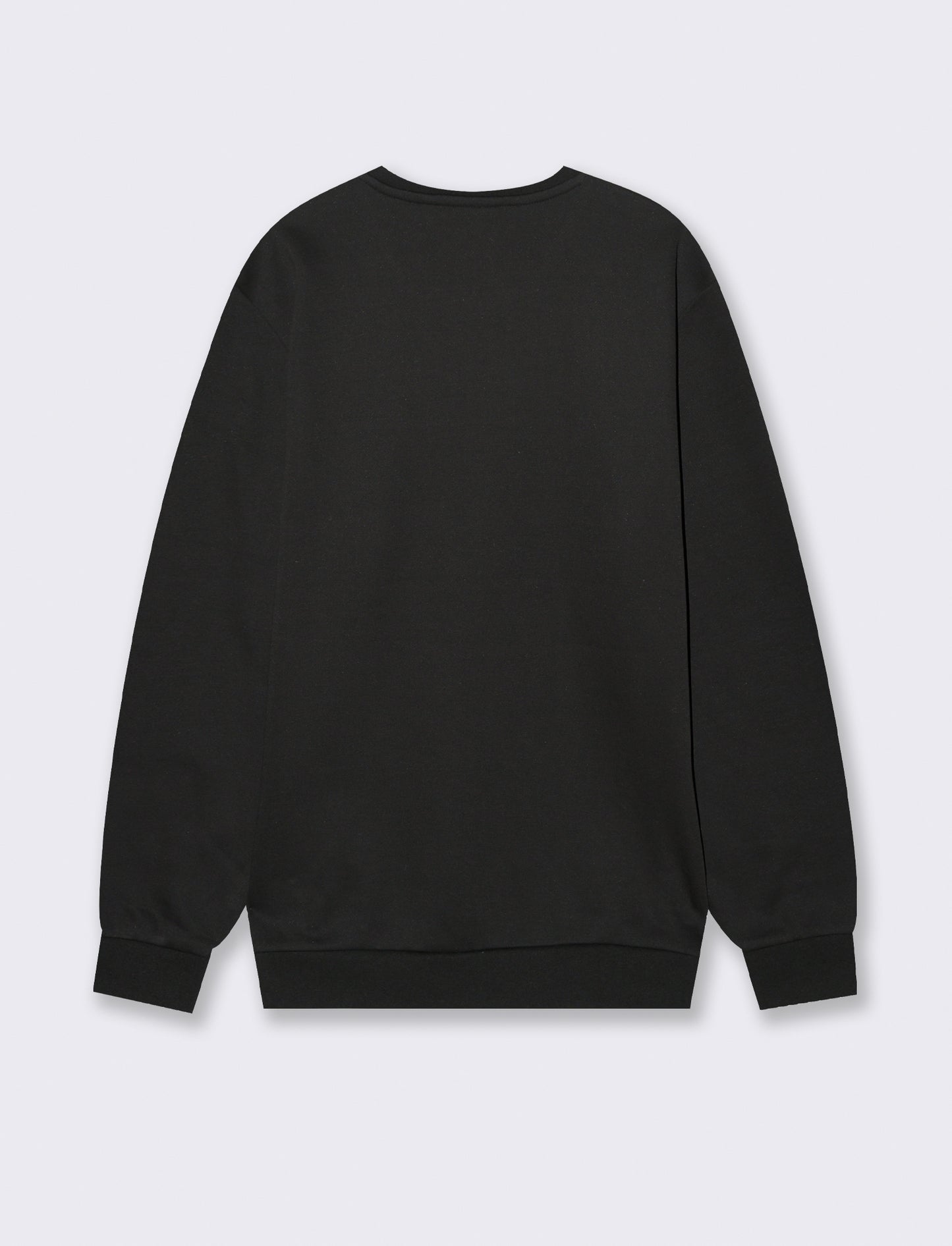 FELPA MISTO COTONE CON STAMPA - Nero
