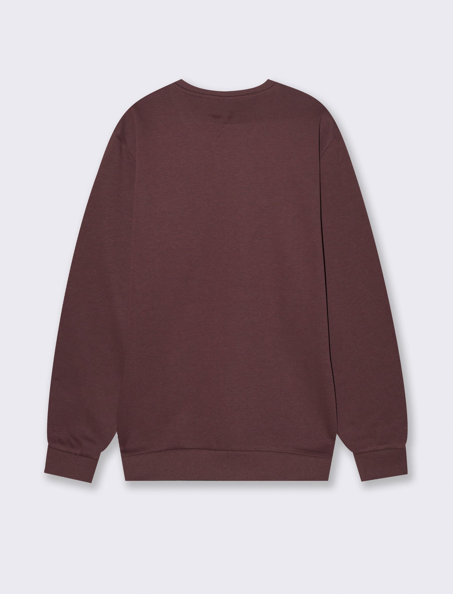FELPA MISTO COTONE CON STAMPA - Bordeaux