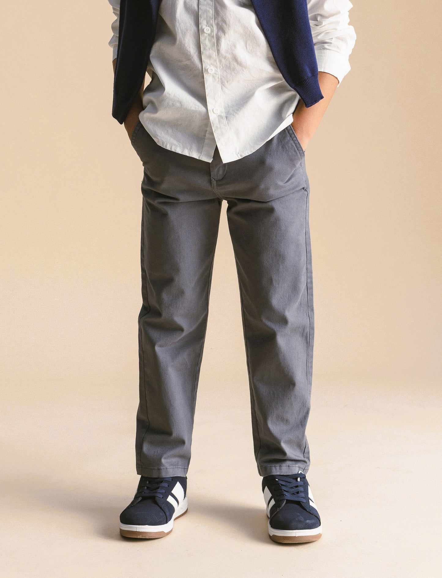 PANTALONI TASCA DRITTA - Grigio