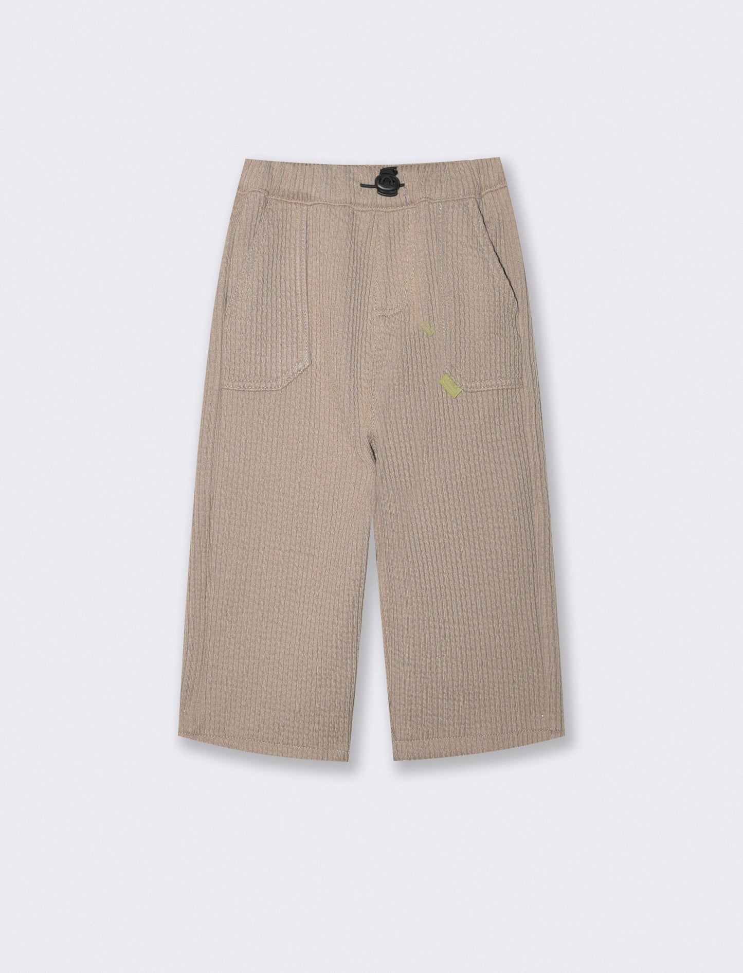 Pantaloni ampi in velluto a coste larghe - Beige