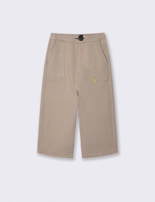 Wide Corduroy Pants - Beige