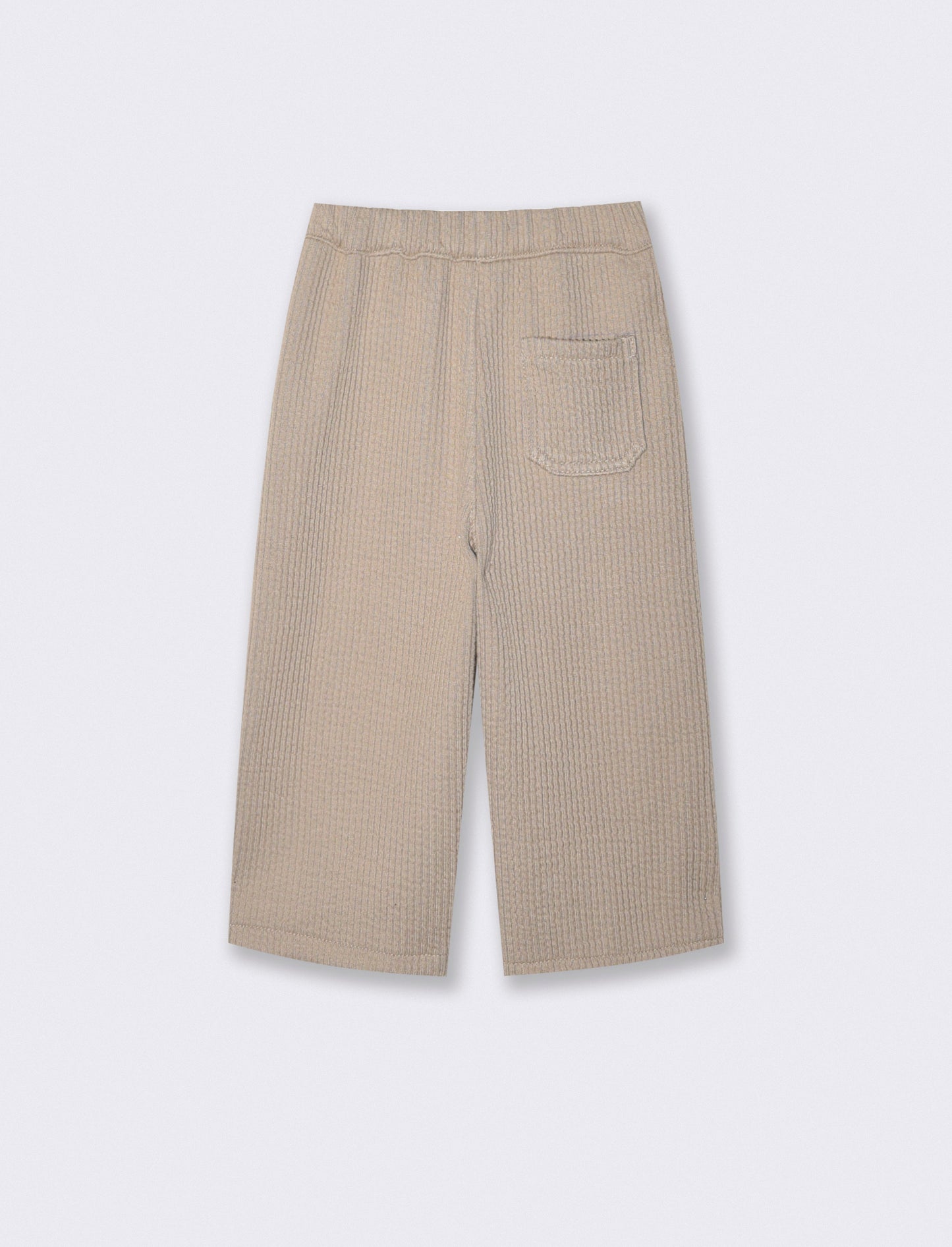 Pantaloni ampi in velluto a coste larghe - Beige