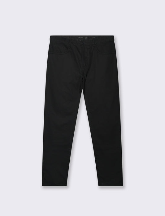 PANTALONI BASIC 5 TASCHE REGULAR FIT - Nero