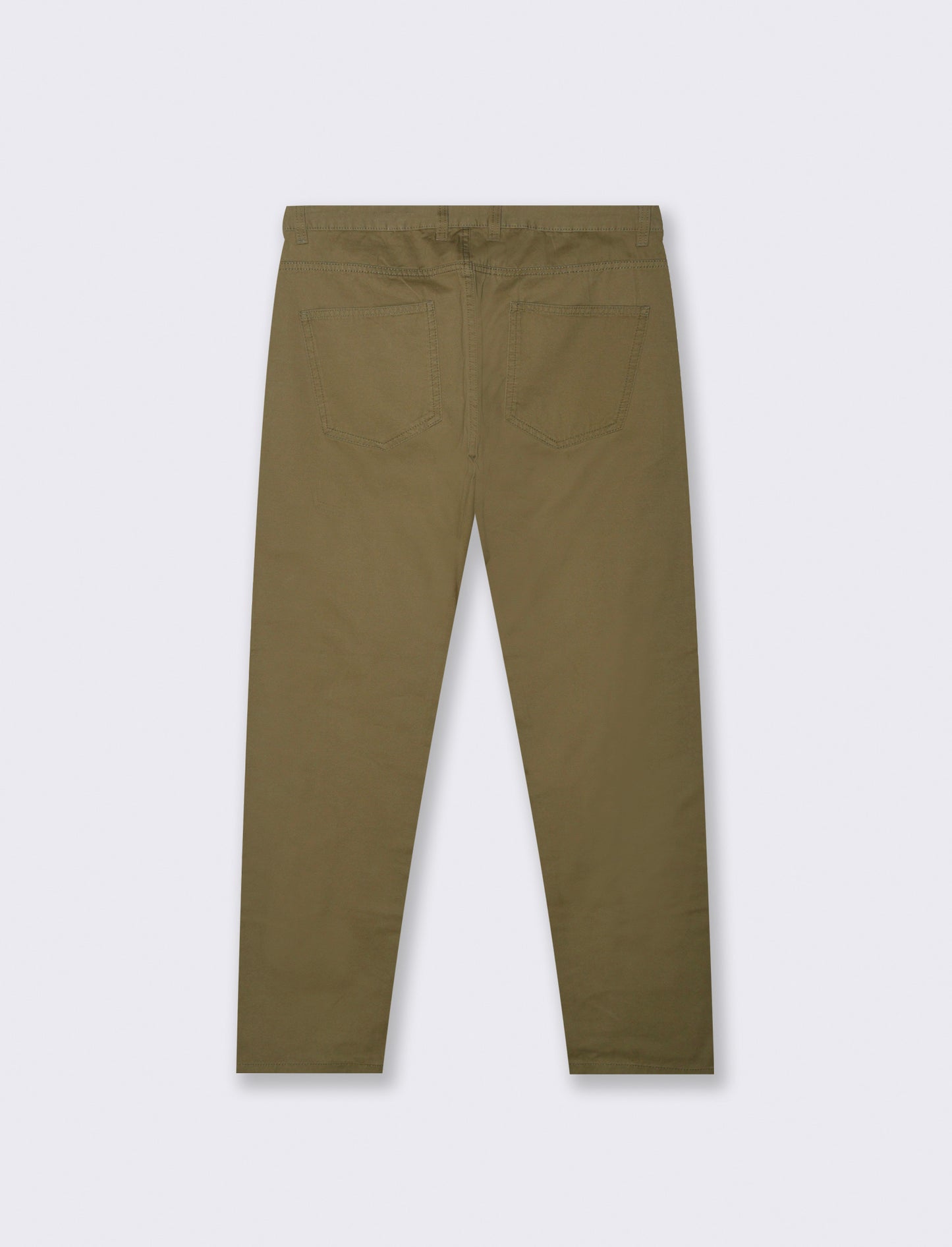PANTALONI BASIC 5 TASCHE REGULAR FIT - Verde oliva