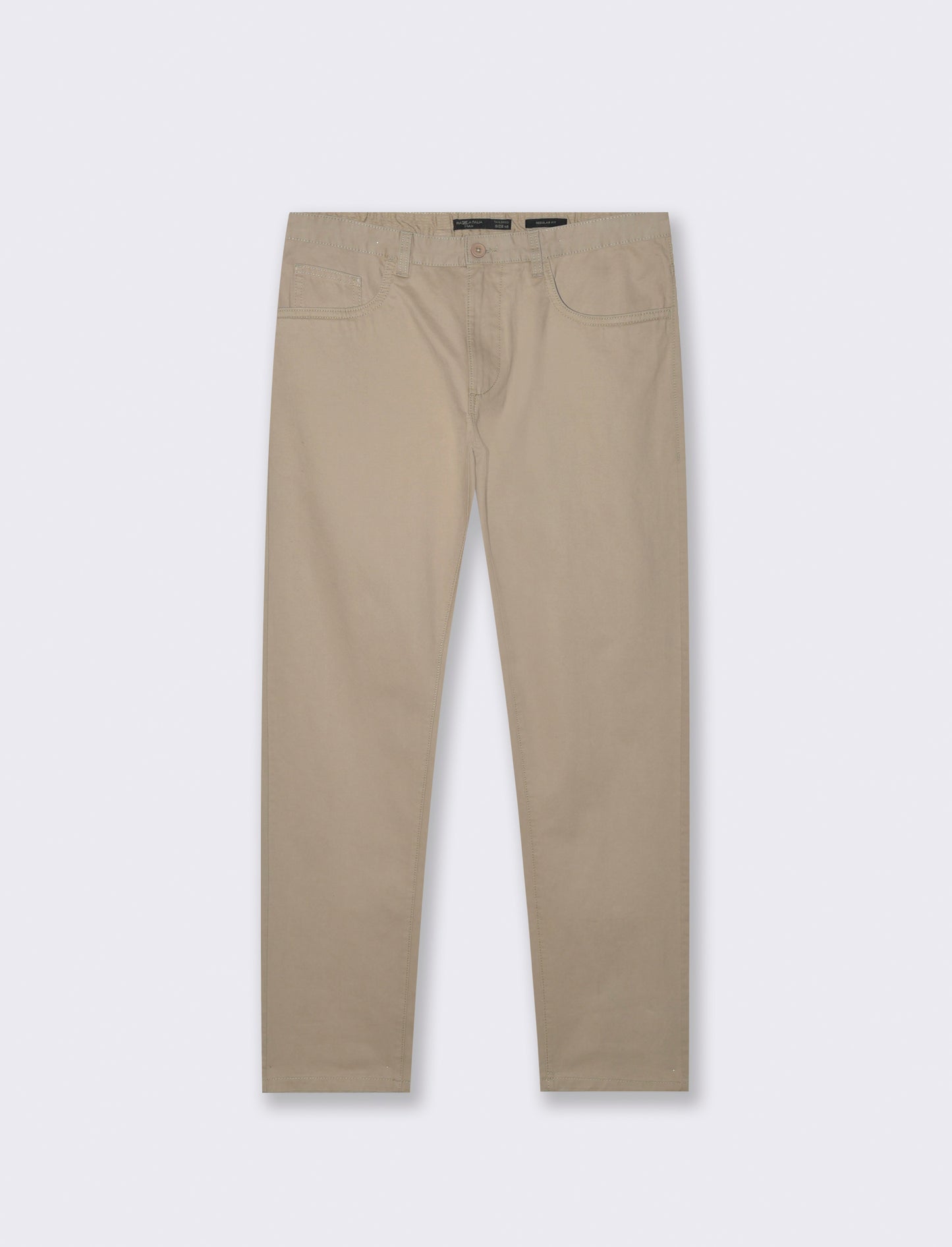 PANTALONI BASIC 5 TASCHE REGULAR FIT - Beige