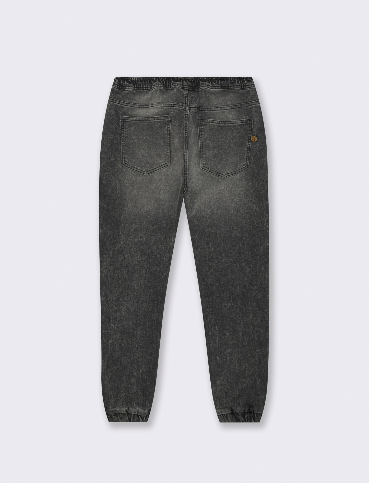 JEANS CON VITA JOGGER - Nero