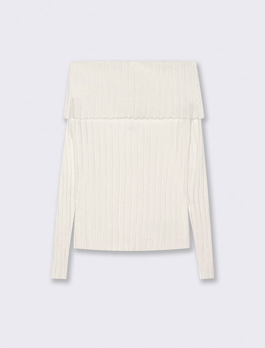 MAGLIA OFF SHOULDER - Avorio