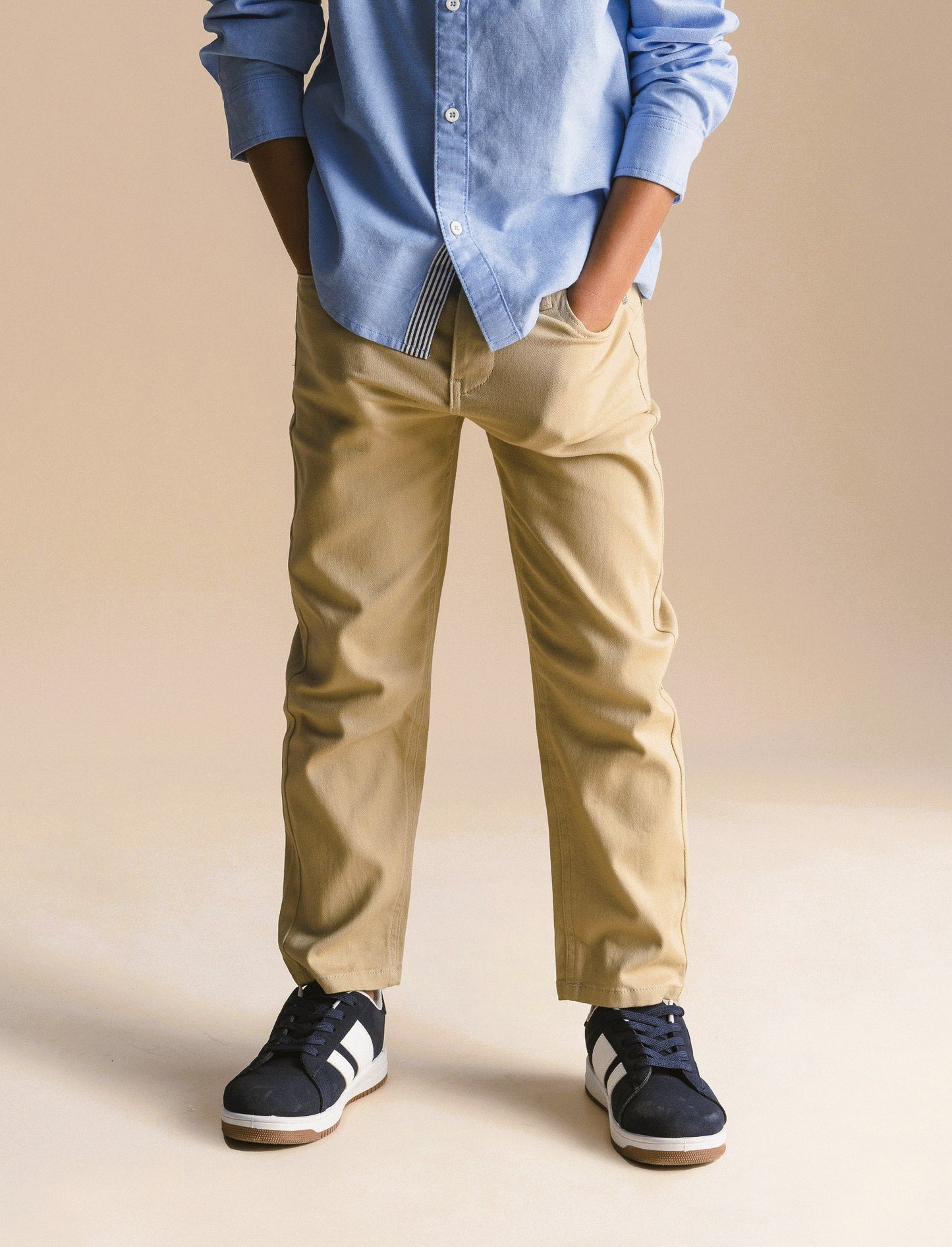 PANTALONI CINQUE TASCHE - Beige