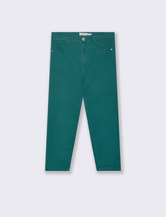 PANTALONI CINQUE TASCHE - Verde