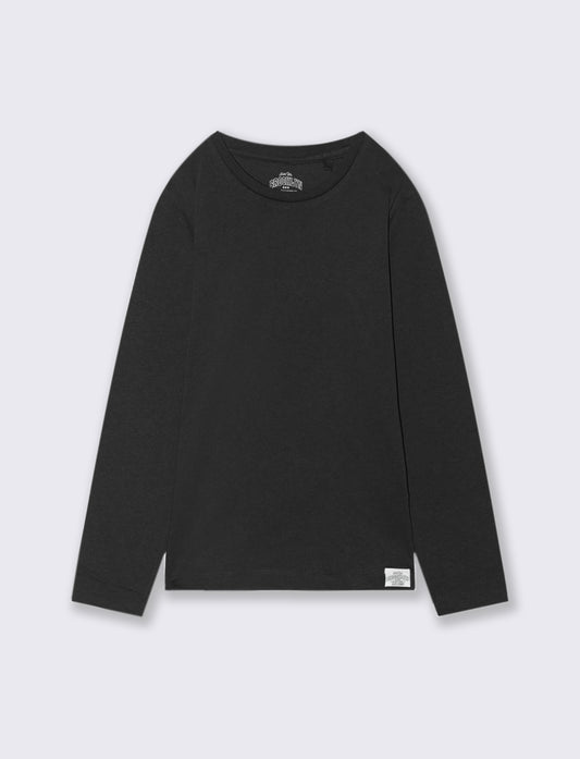 T-SHIRT A MANICHE LUNGHE - Nero