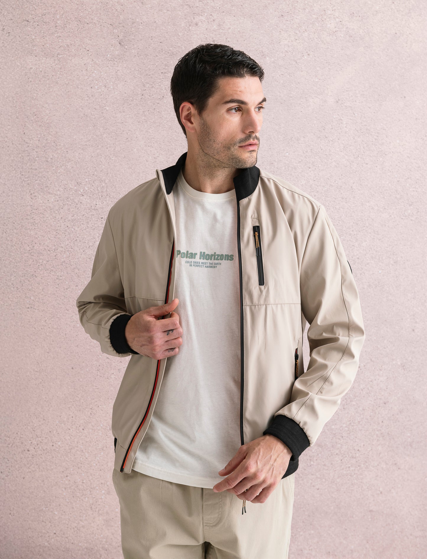 GIUBBOTTO ANTIVENTO - Beige