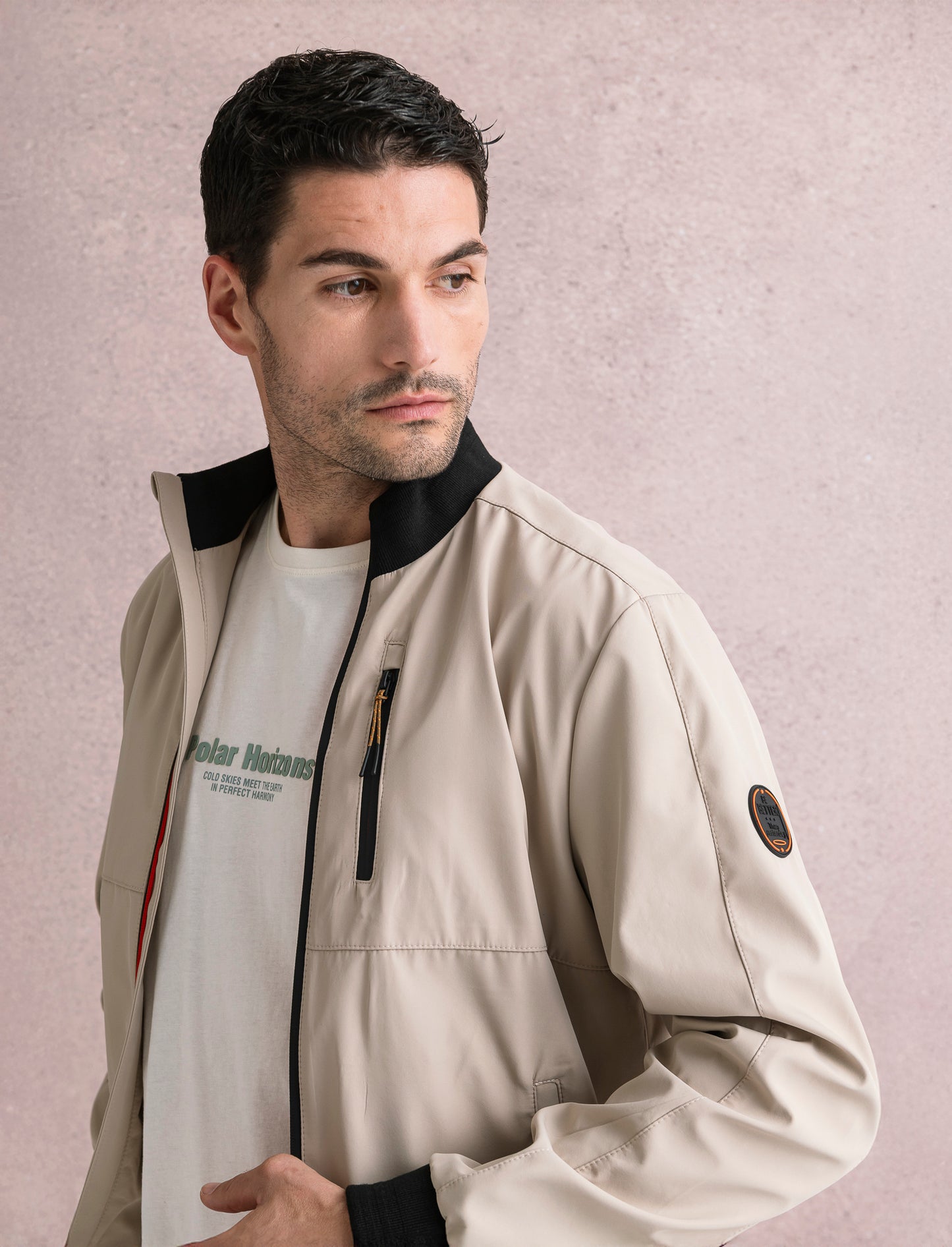 GIUBBOTTO ANTIVENTO - Beige