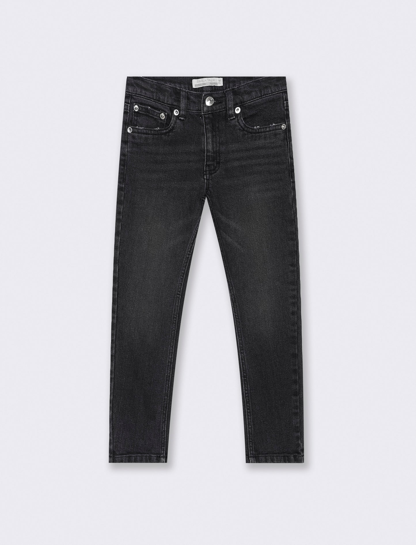 Jeans skinny da bambina. - Nero