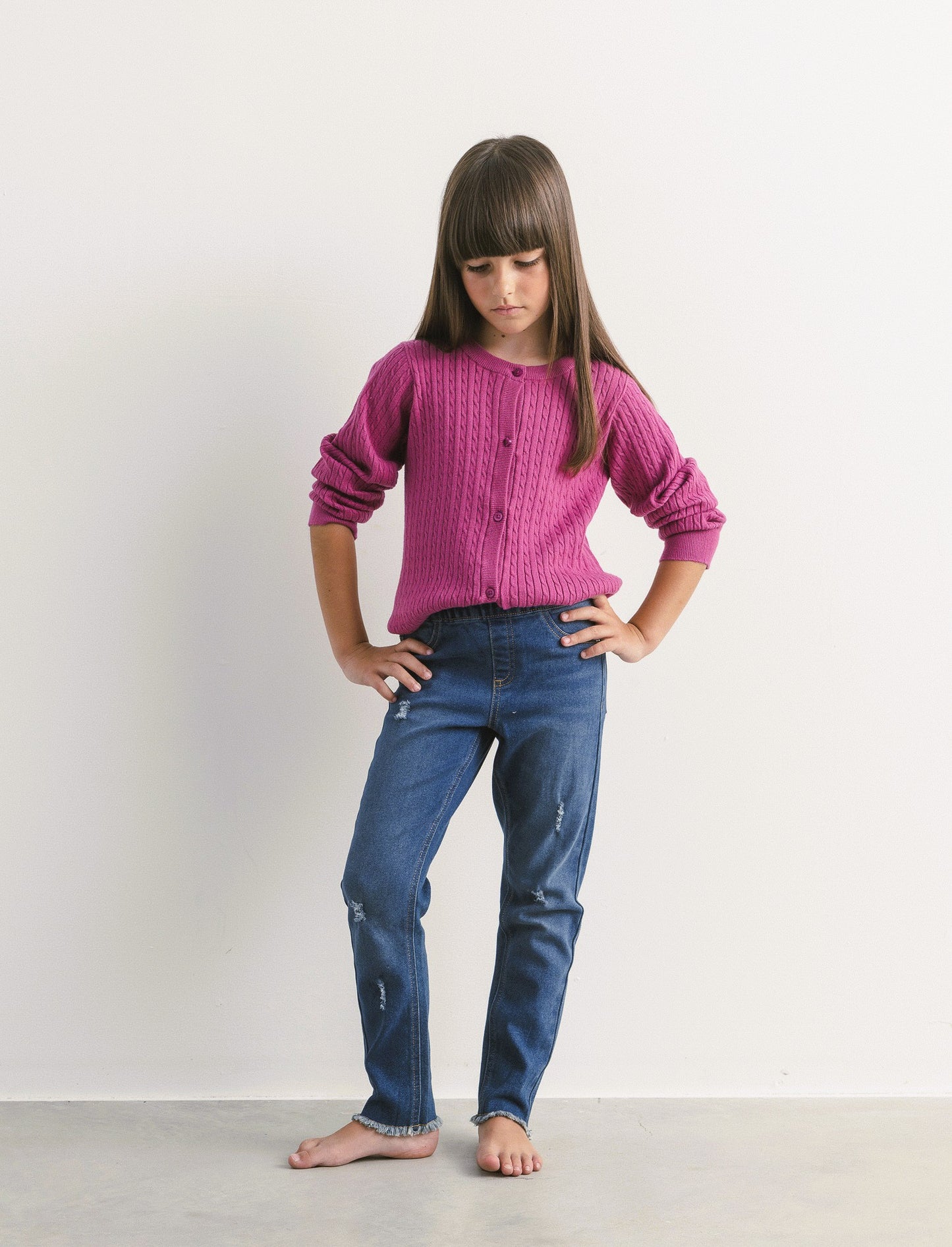 Jeggings aderente in denim - Denim