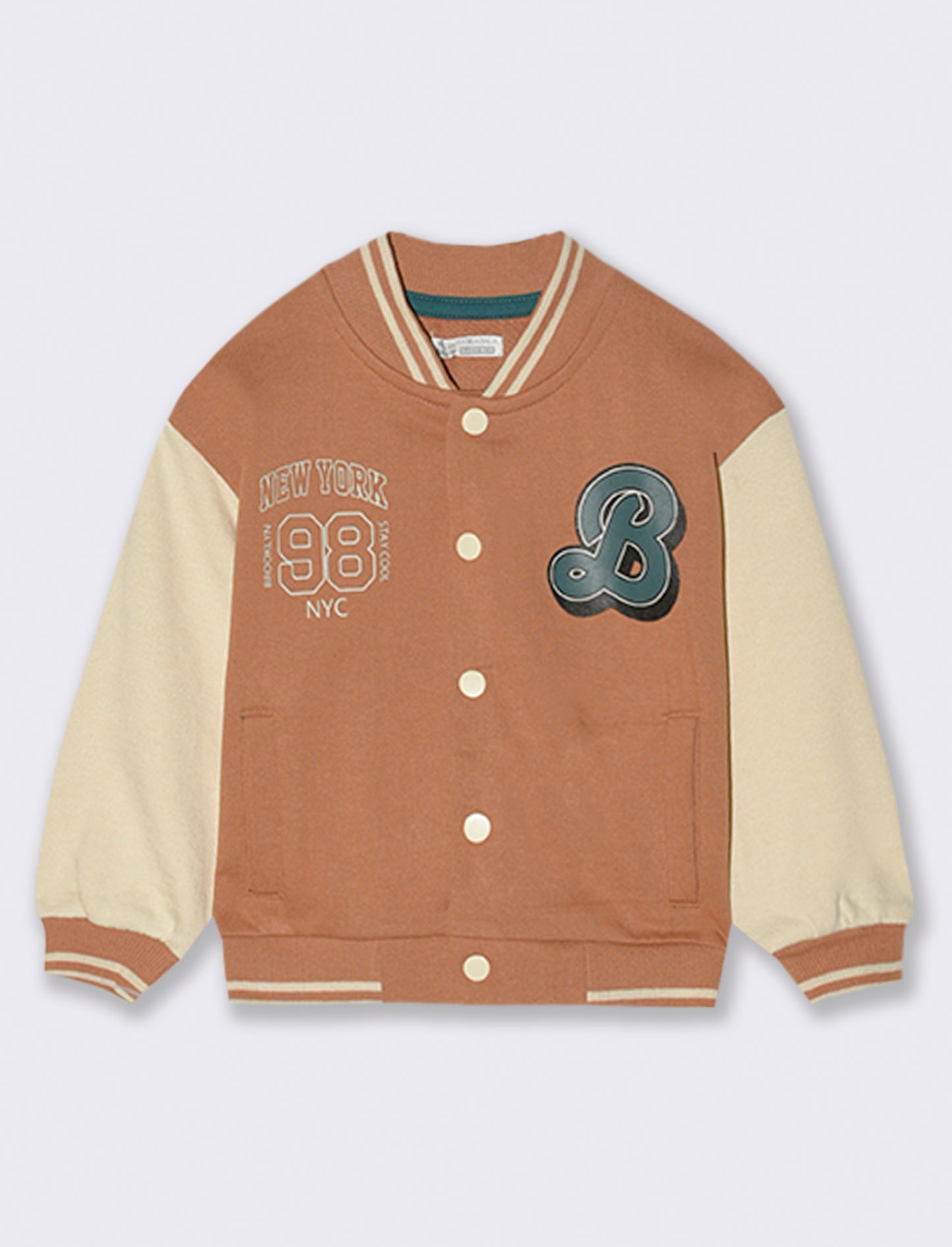 Giacca stile college - Beige biscotto