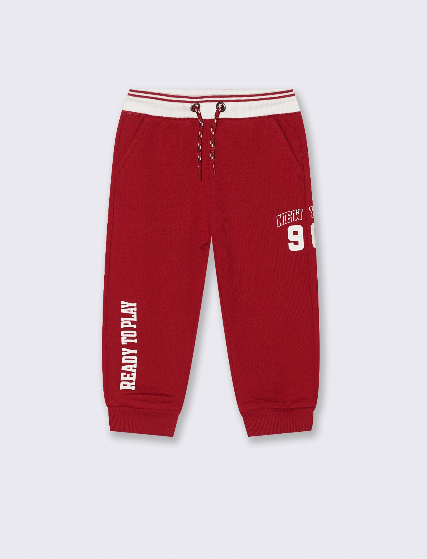 Jogger con baschina a righe - Bordeaux