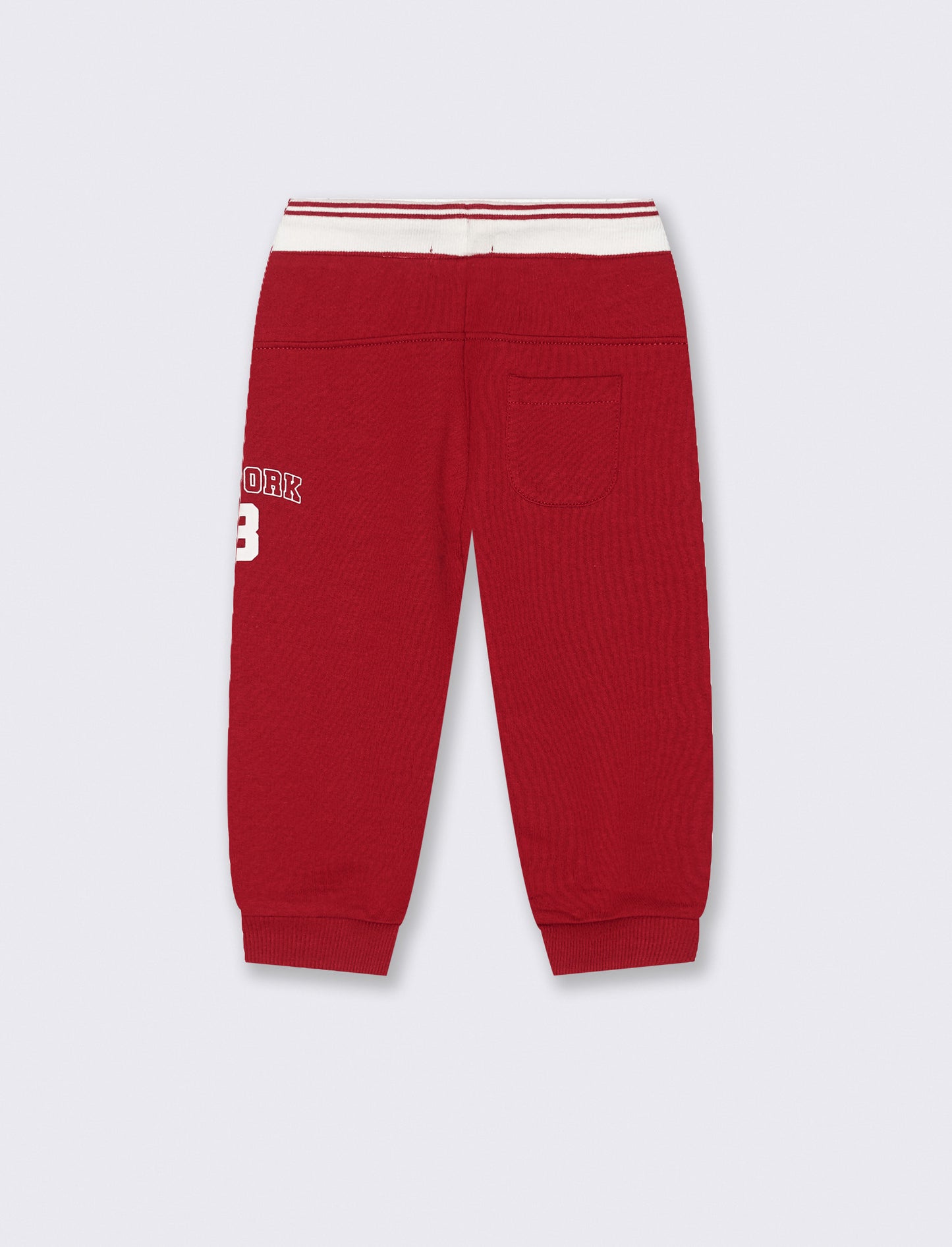 Jogger con baschina a righe - Bordeaux