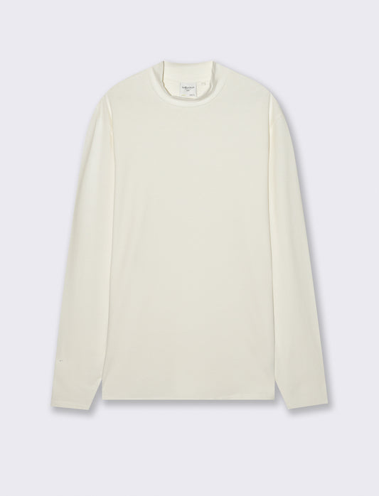 T-SHIRT LUPETTO BASIC SLIM FIT - Bianco