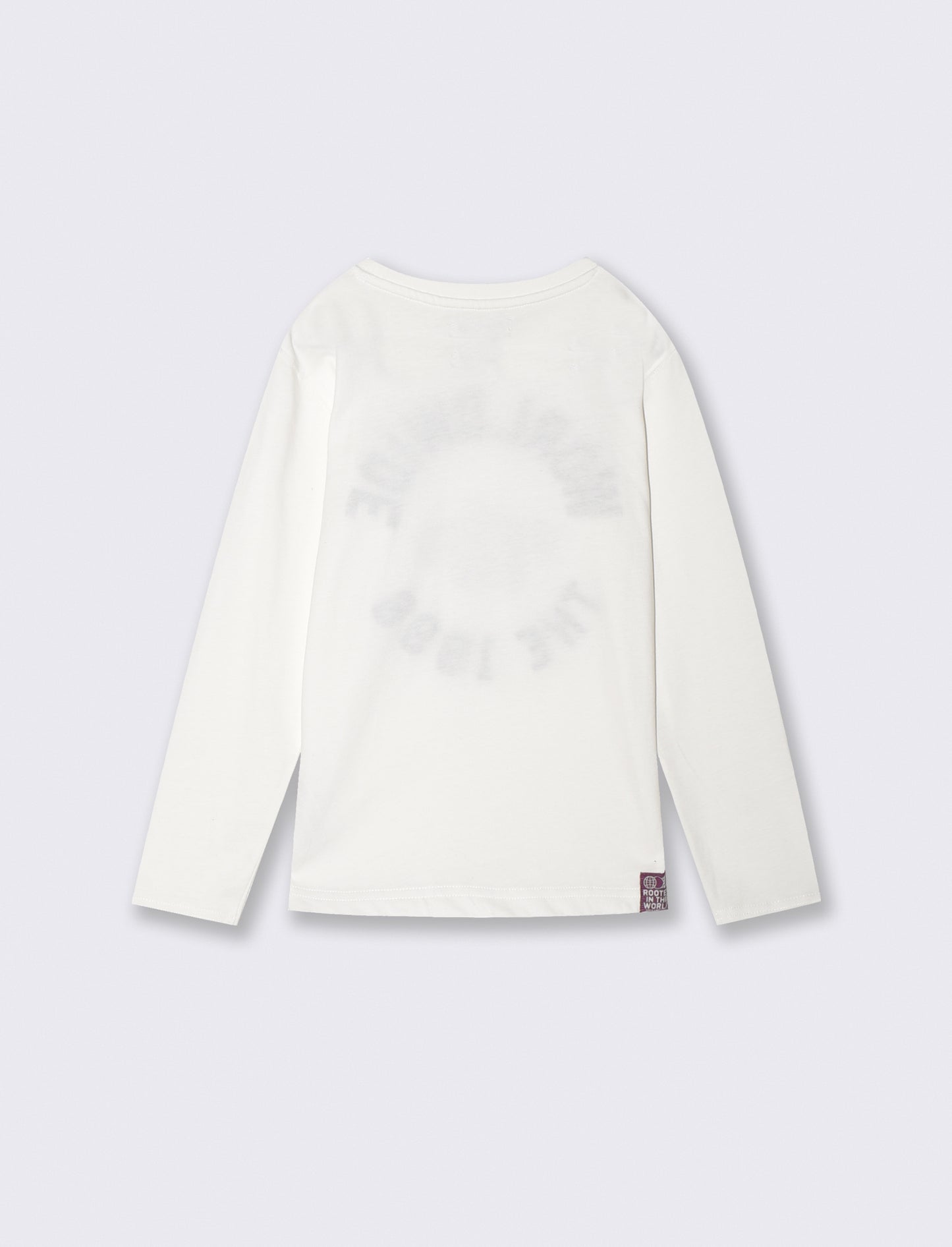 Cotton T-shirt with print and embroidery - White
