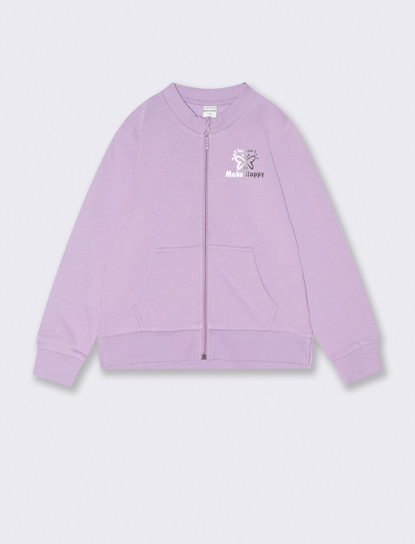 Felpa con zip - Lilla