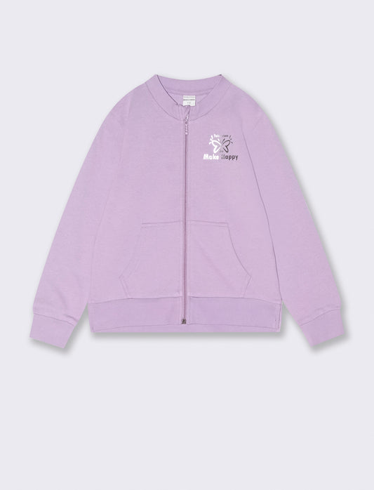 Felpa con zip - Lilla