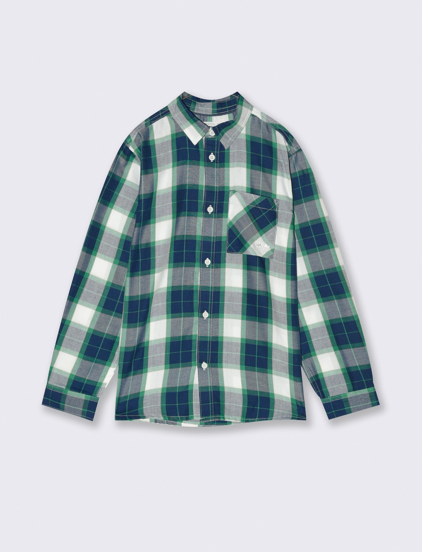 CAMICIA IN COTONE - Verde