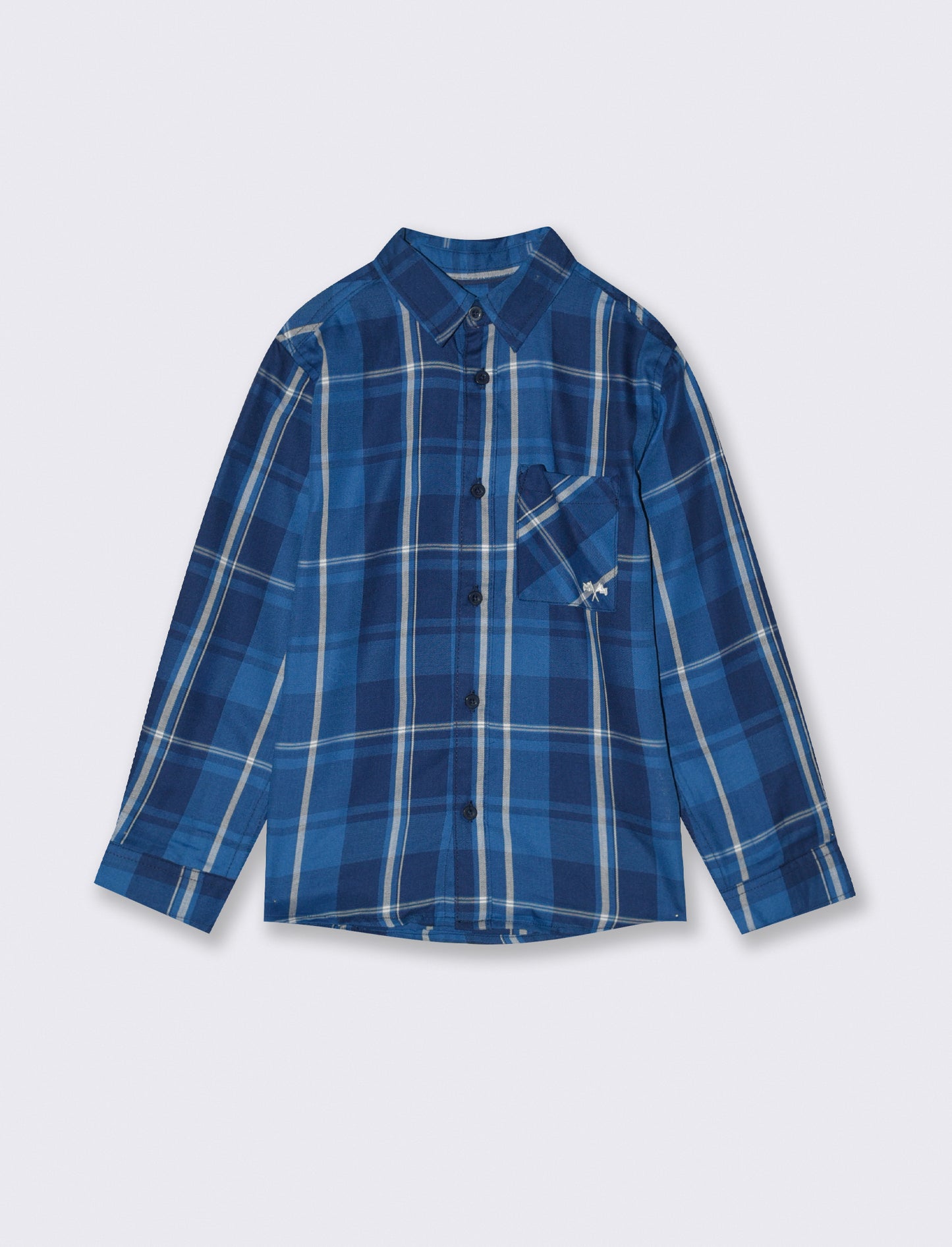 CAMICIA IN COTONE - Blu