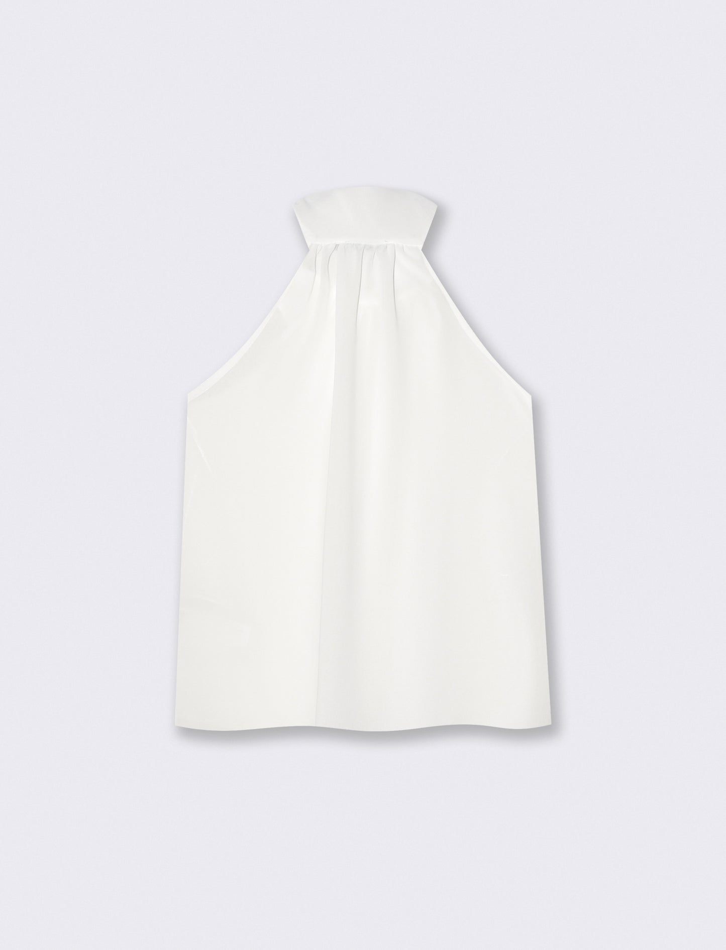 Top a giromanica con fiocco sul collo - Bianco latte