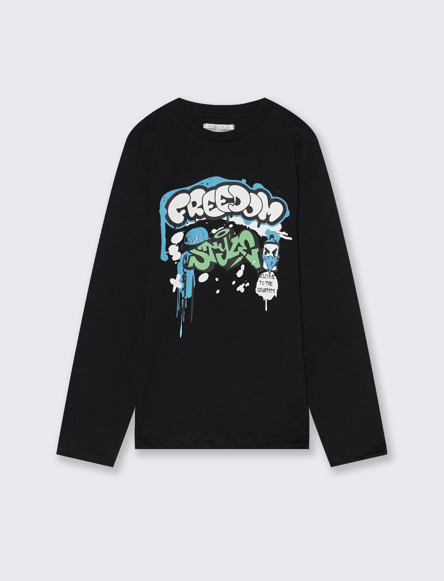 MAGLIETTA GIROCOLLO - Nero