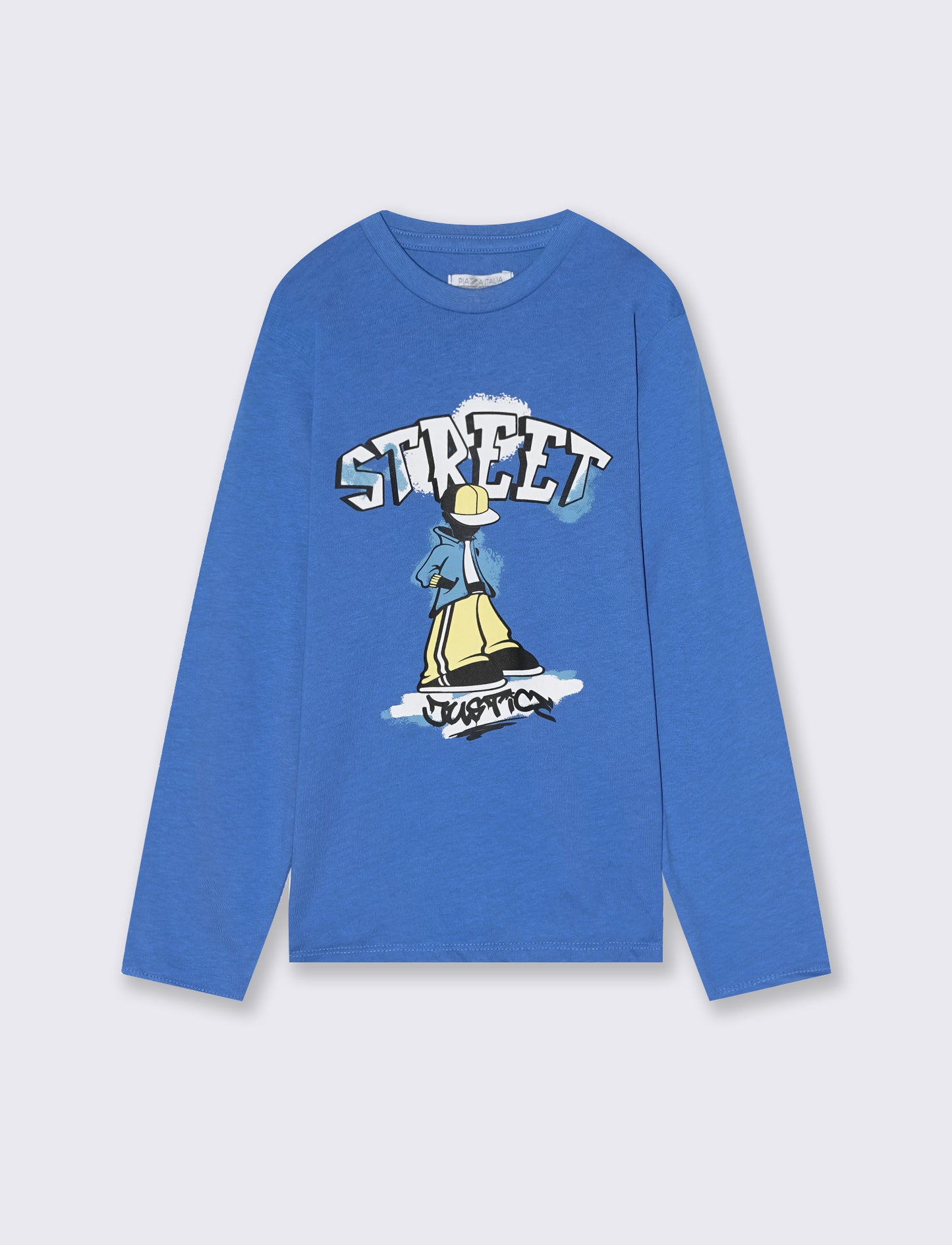 MAGLIETTA GIROCOLLO - Blu oceano