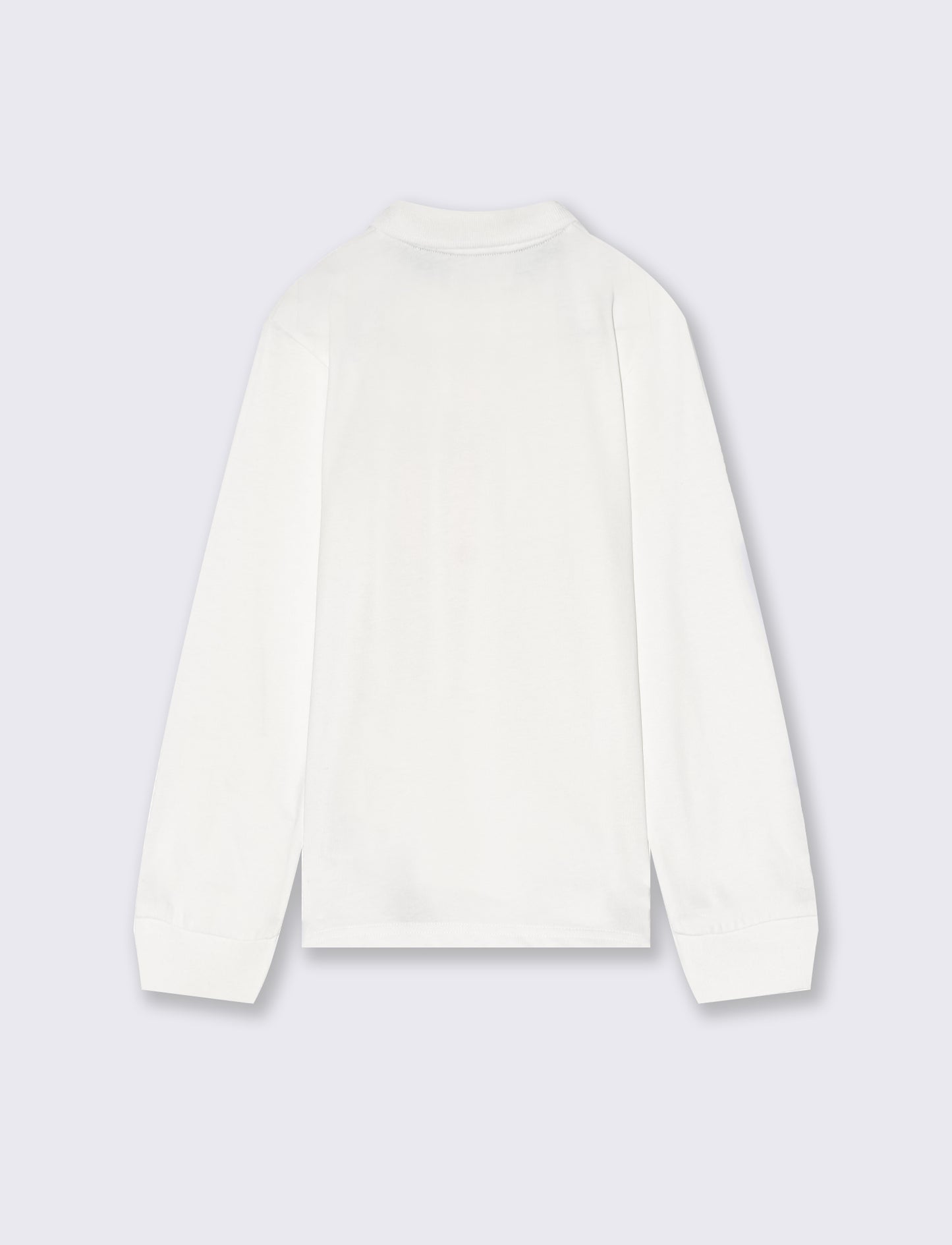 MAGLIA CON COLLETTO - Bianco latte