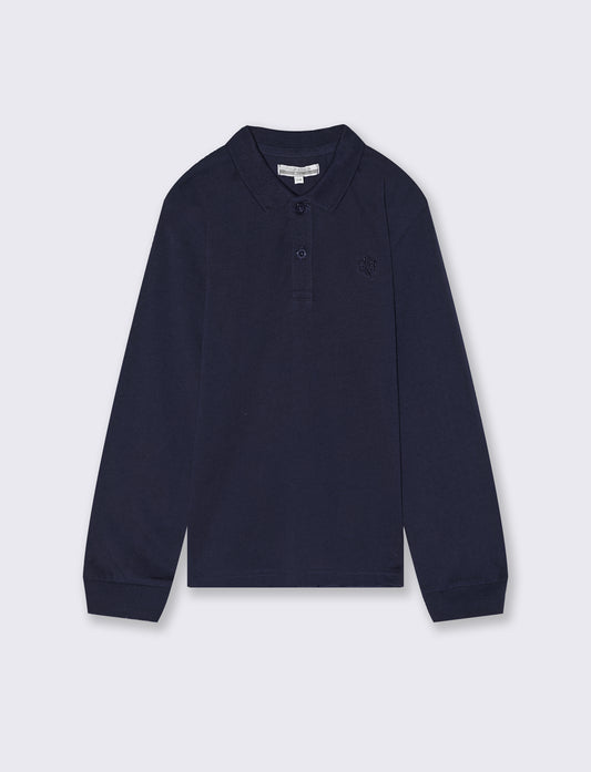 MAGLIA CON COLLETTO - Blu