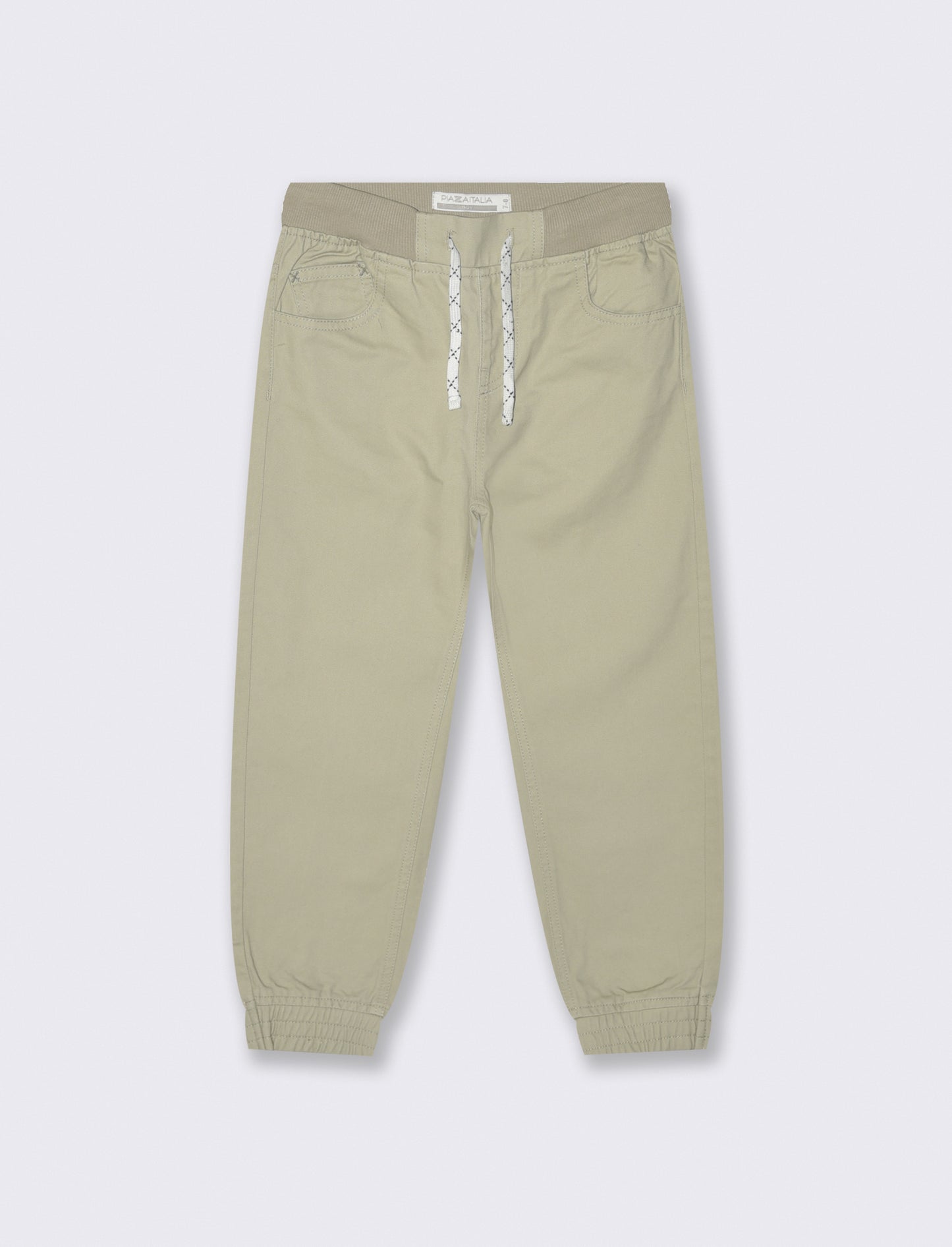 PANTALONI JOGGER IN COTONE - Beige