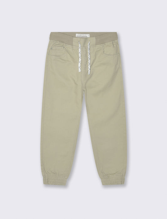 PANTALONI JOGGER IN COTONE - Beige
