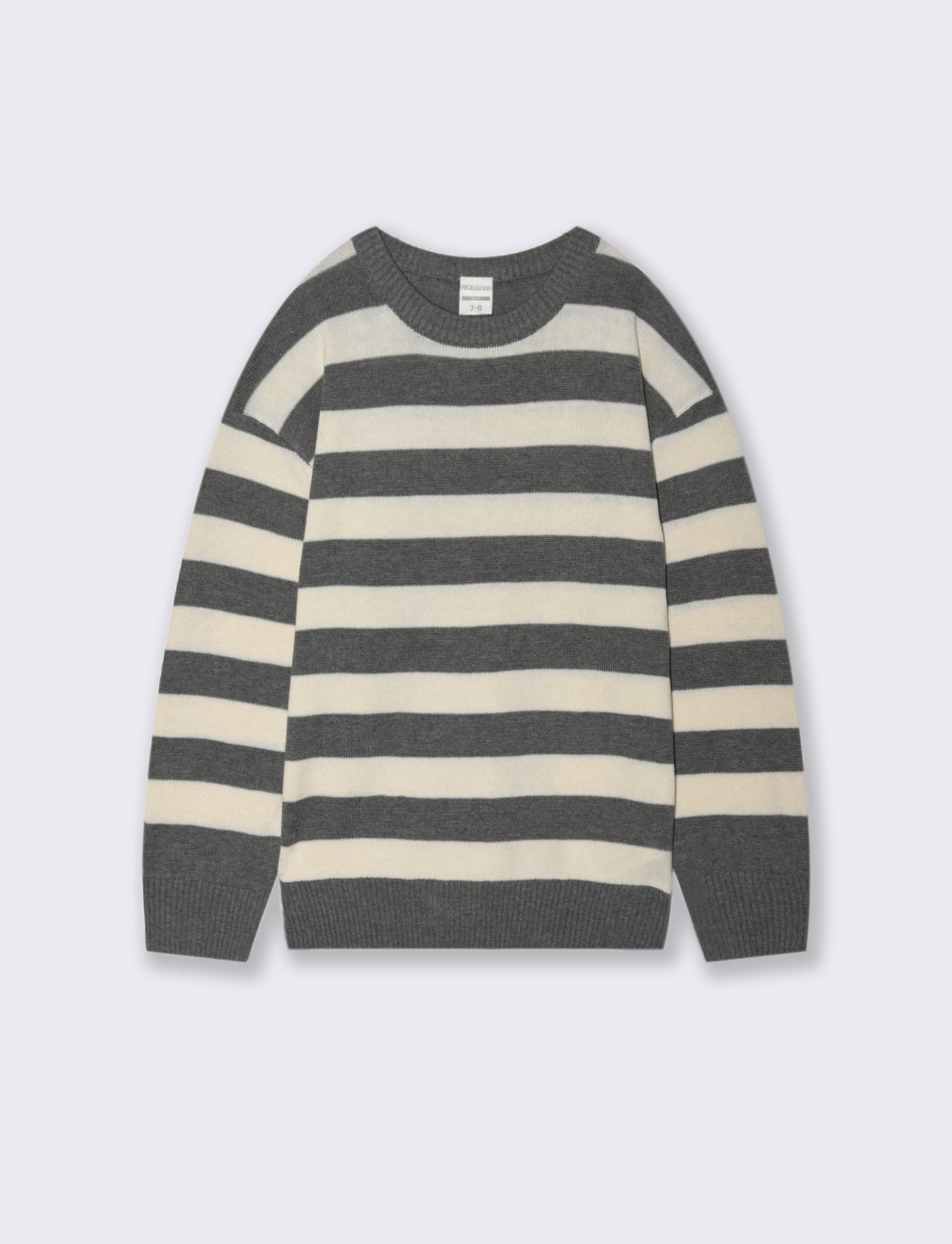 Tricot motivo rigato. - Grigio