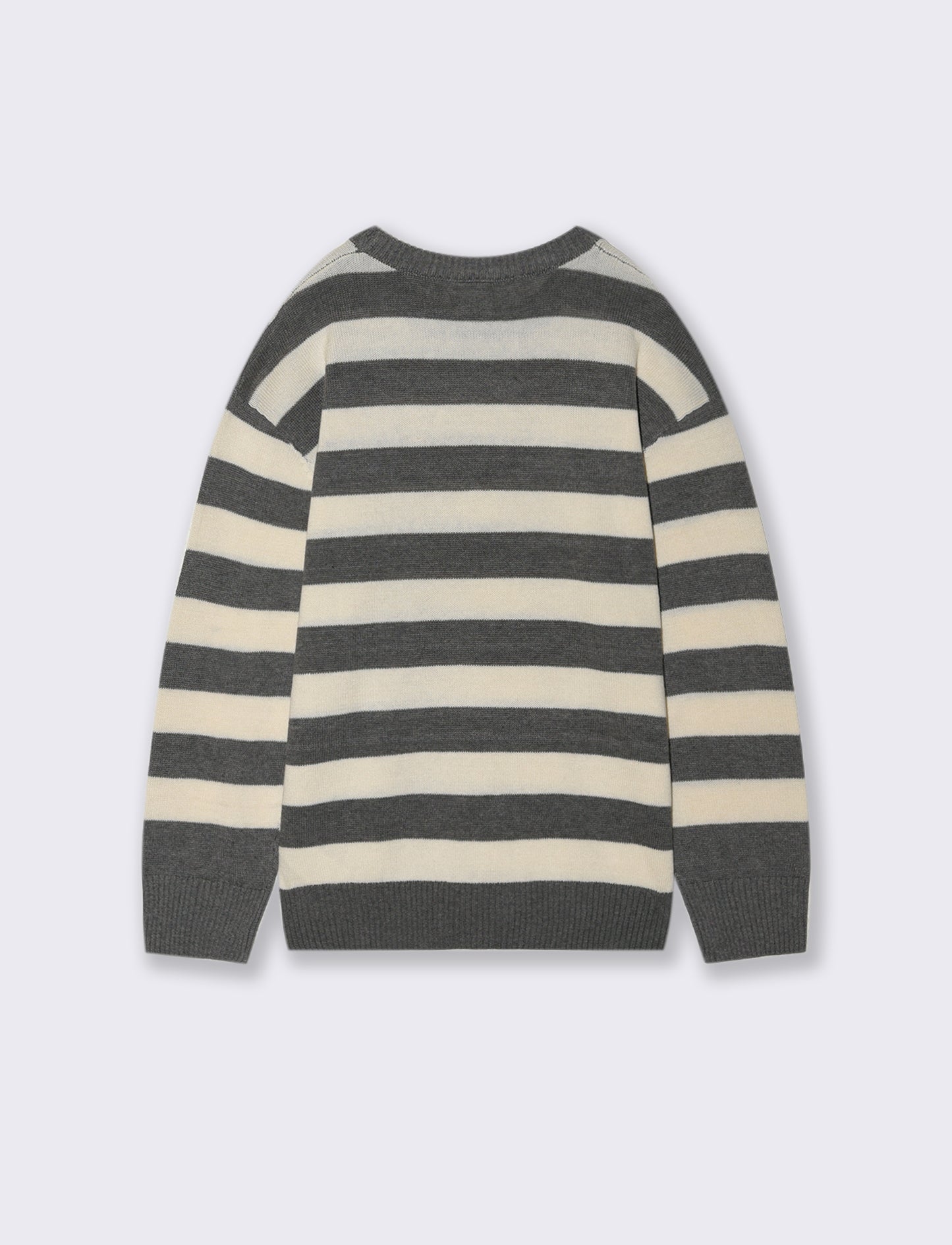 Tricot motivo rigato. - Grigio