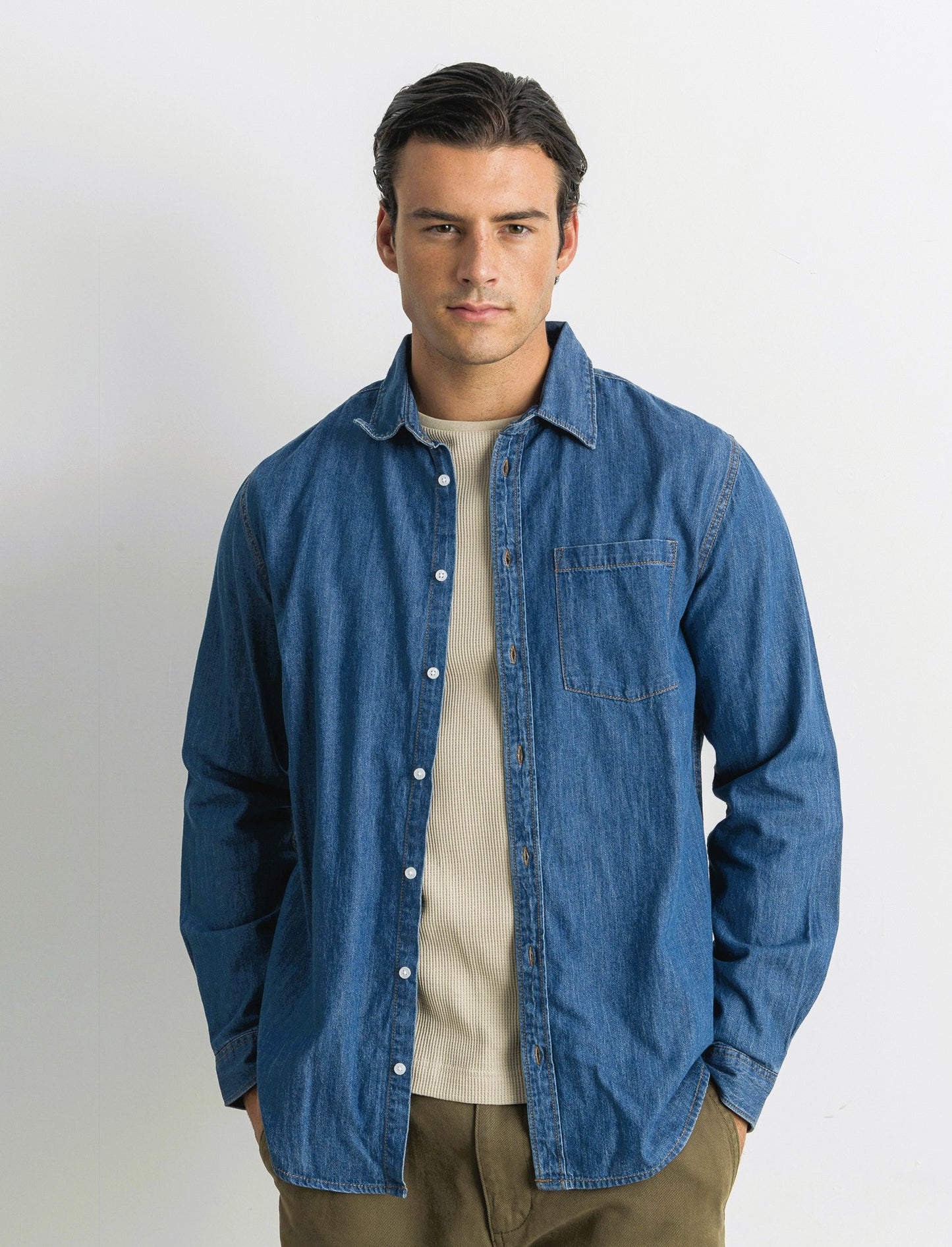 CAMICIA IN DENIM - Denim