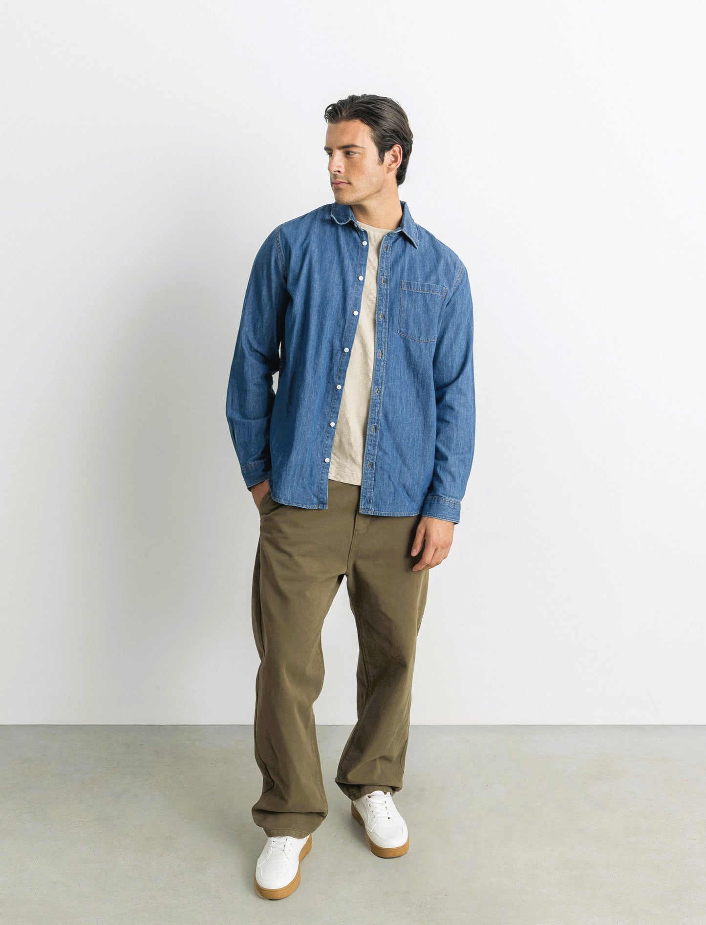 CAMICIA IN DENIM - Denim