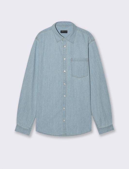 CAMICIA IN DENIM - Denim chiaro