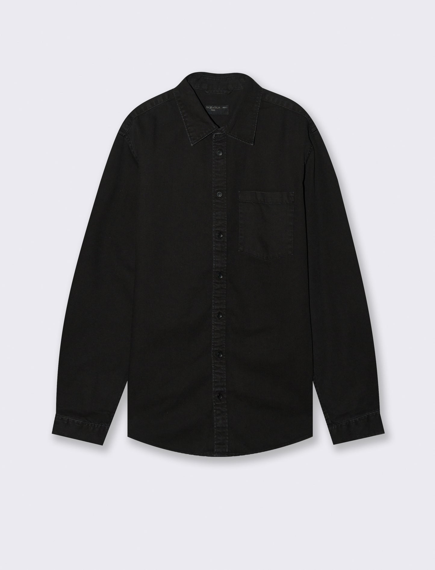 CAMICIA IN DENIM - Nero
