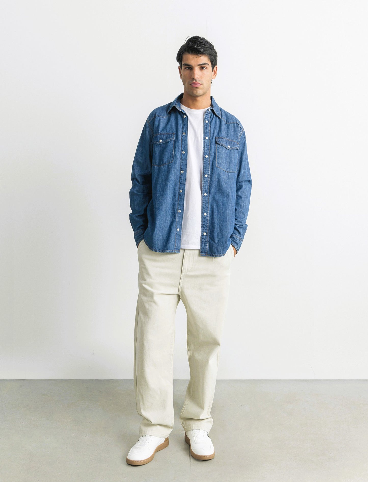 CAMICIA IN DENIM - Denim