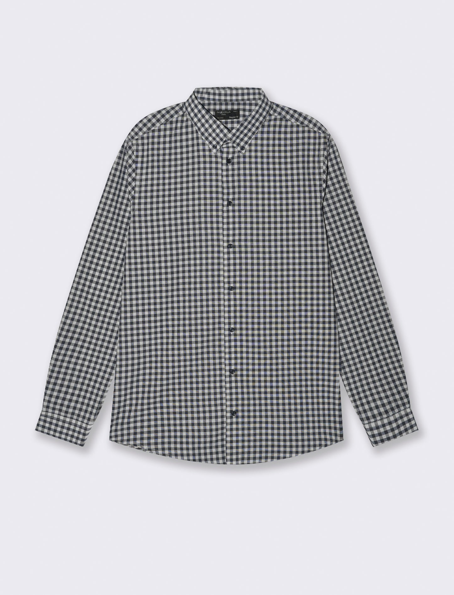 CAMICIA FANTASIA A QUADRI - Blu