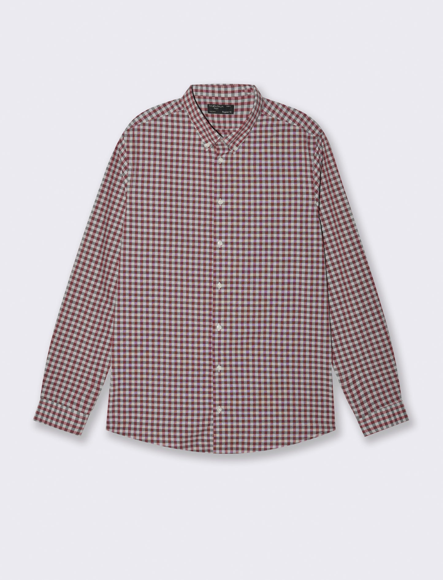 CAMICIA FANTASIA A QUADRI - Bordeaux