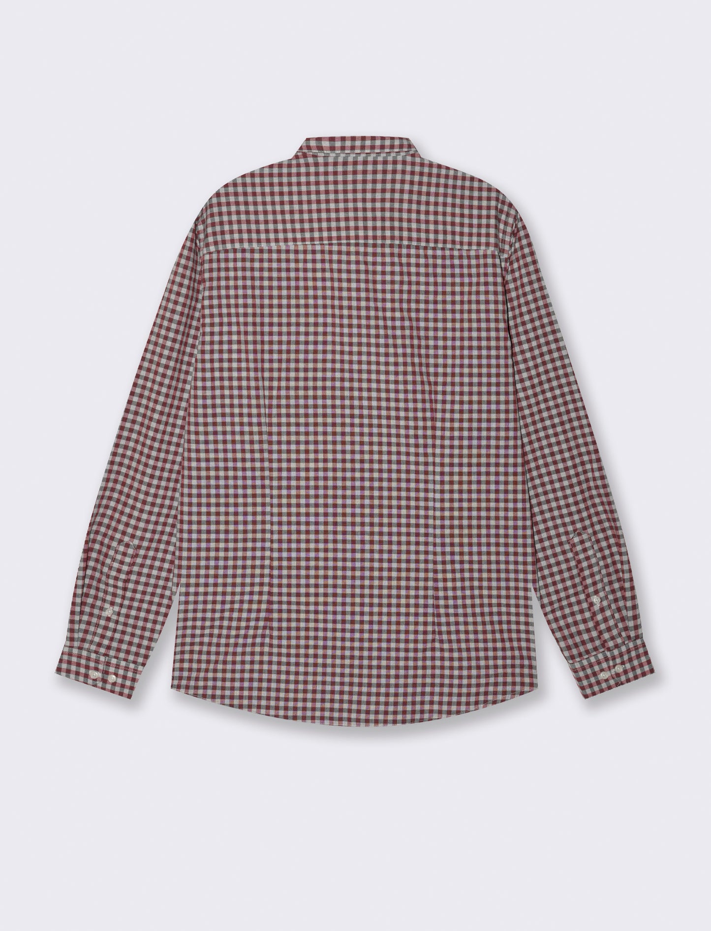 CAMICIA FANTASIA A QUADRI - Bordeaux