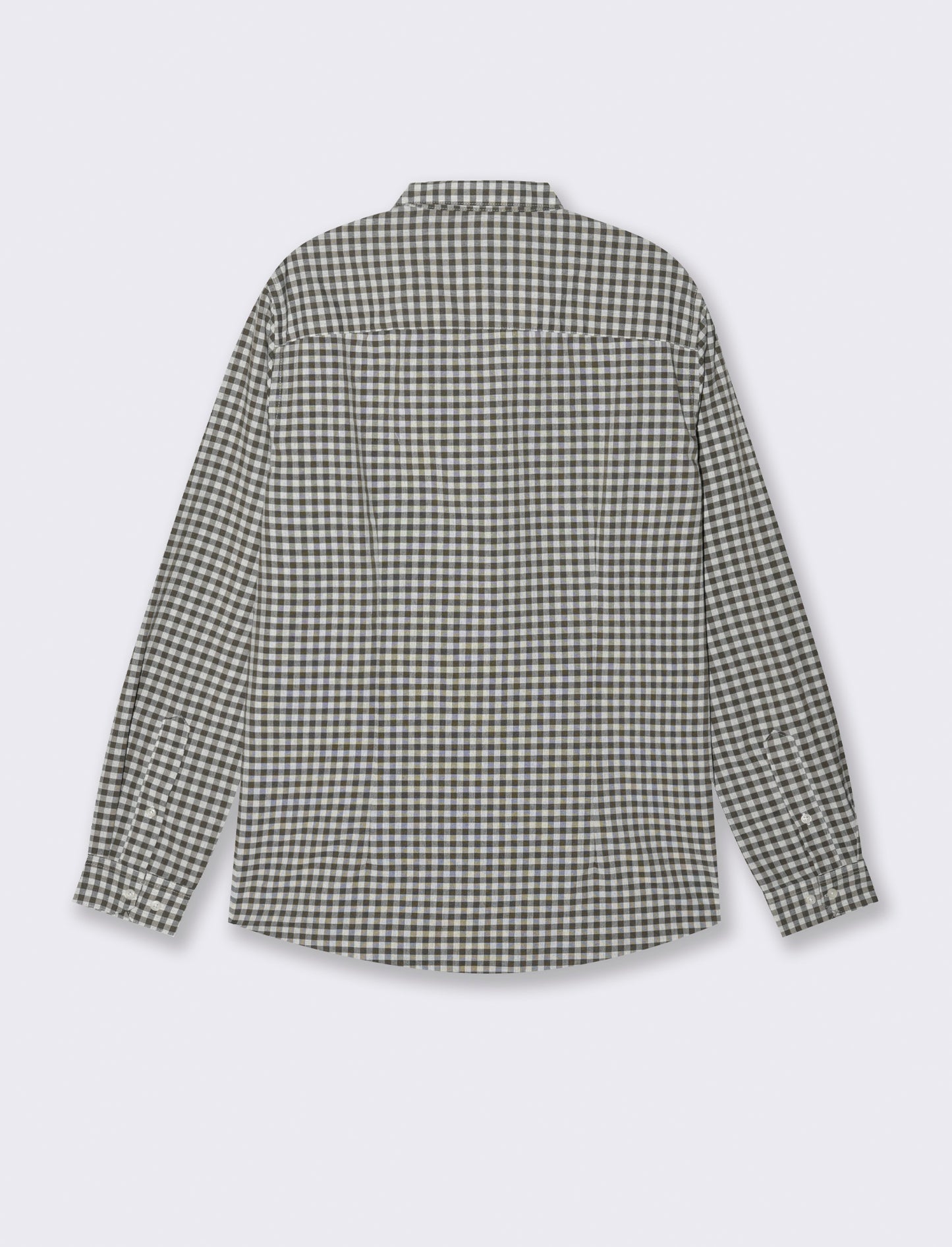 CAMICIA FANTASIA A QUADRI - Verde oliva
