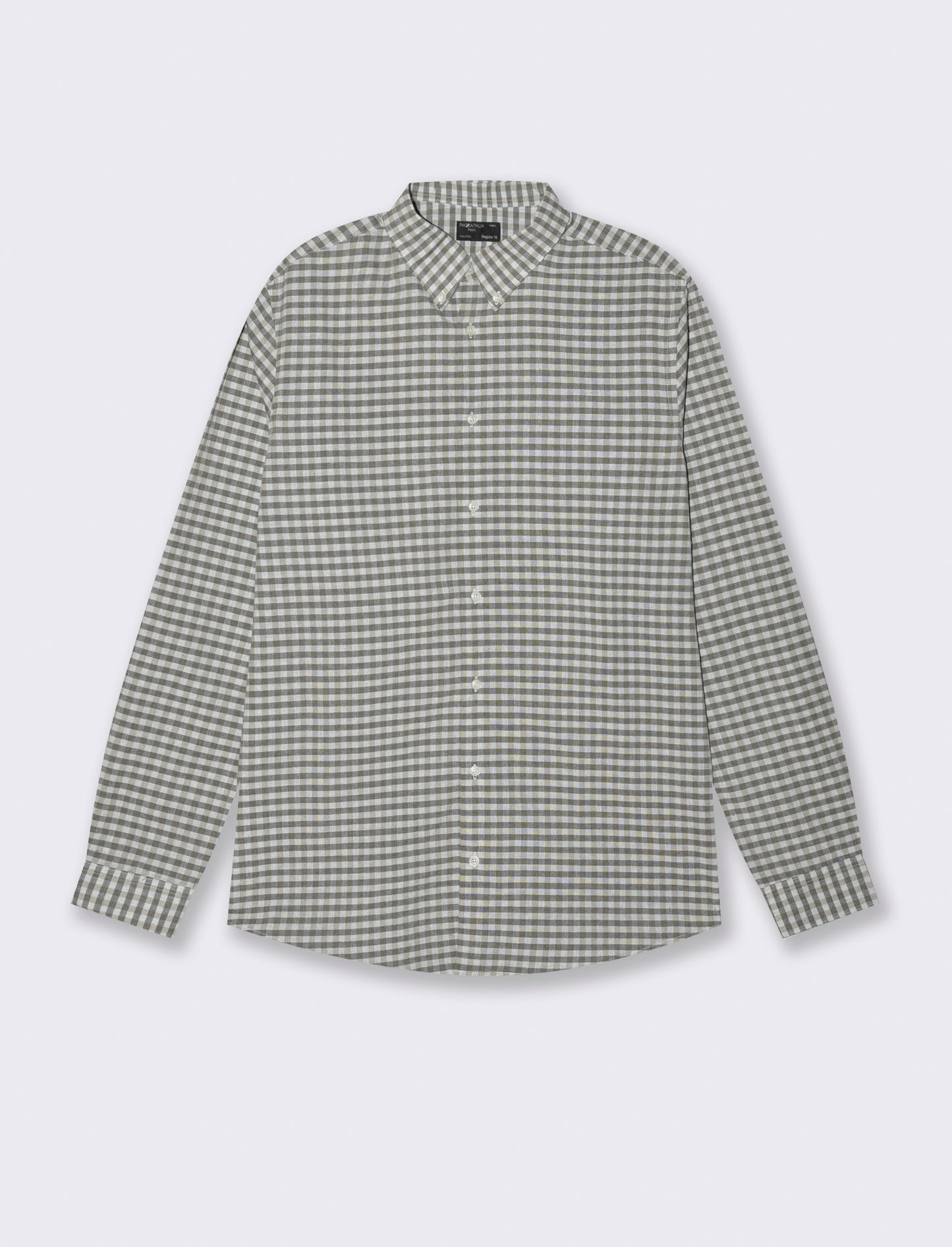 CAMICIA FANTASIA A QUADRI - Beige
